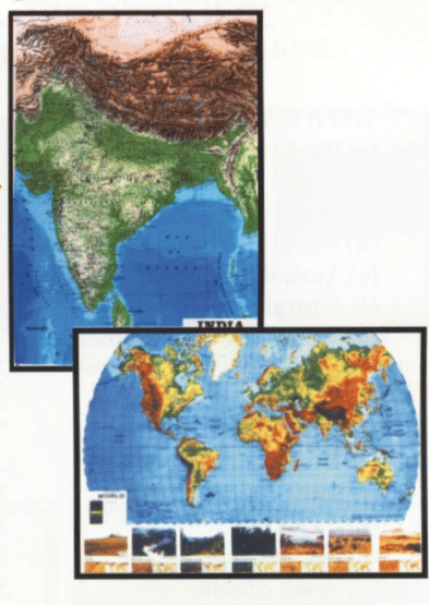3D Raised relief plastic models/Maps